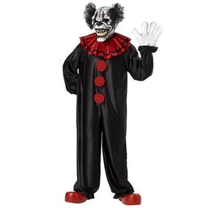 Halloween Enge Demon Clown, Cosplay Kostuum, Dodelijke En Gestoorde Clown Halloween Kostuum, Terrifier, Trick or Treat afbeelding 1