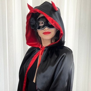 Adult Lady with Devil's Cloak Hood