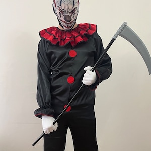 Halloween Scary Demon Clown, Cosplay Costume, Deadly And Deranged Clown Halloween Costume, Terrifier, Trick or Treat