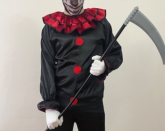 Halloween Scary Demon Clown, Cosplay Costume, Deadly And Deranged Clown Halloween Costume, Terrifier, Trick or Treat