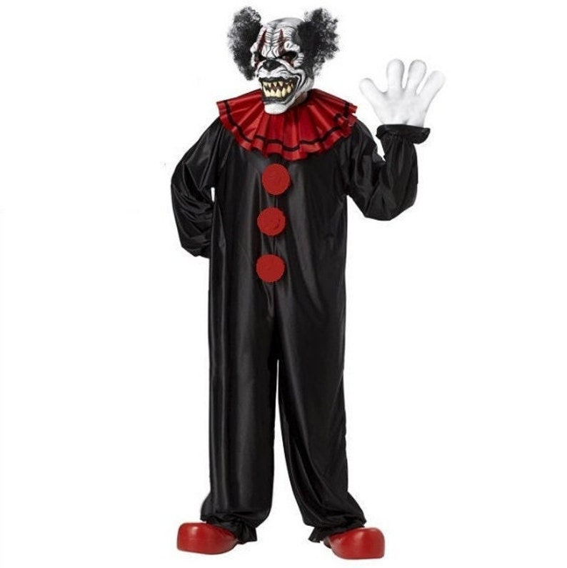 Halloween Enge Demon Clown, Cosplay Kostuum, Dodelijke En Gestoorde Clown Halloween Kostuum, Terrifier, Trick or Treat afbeelding 1