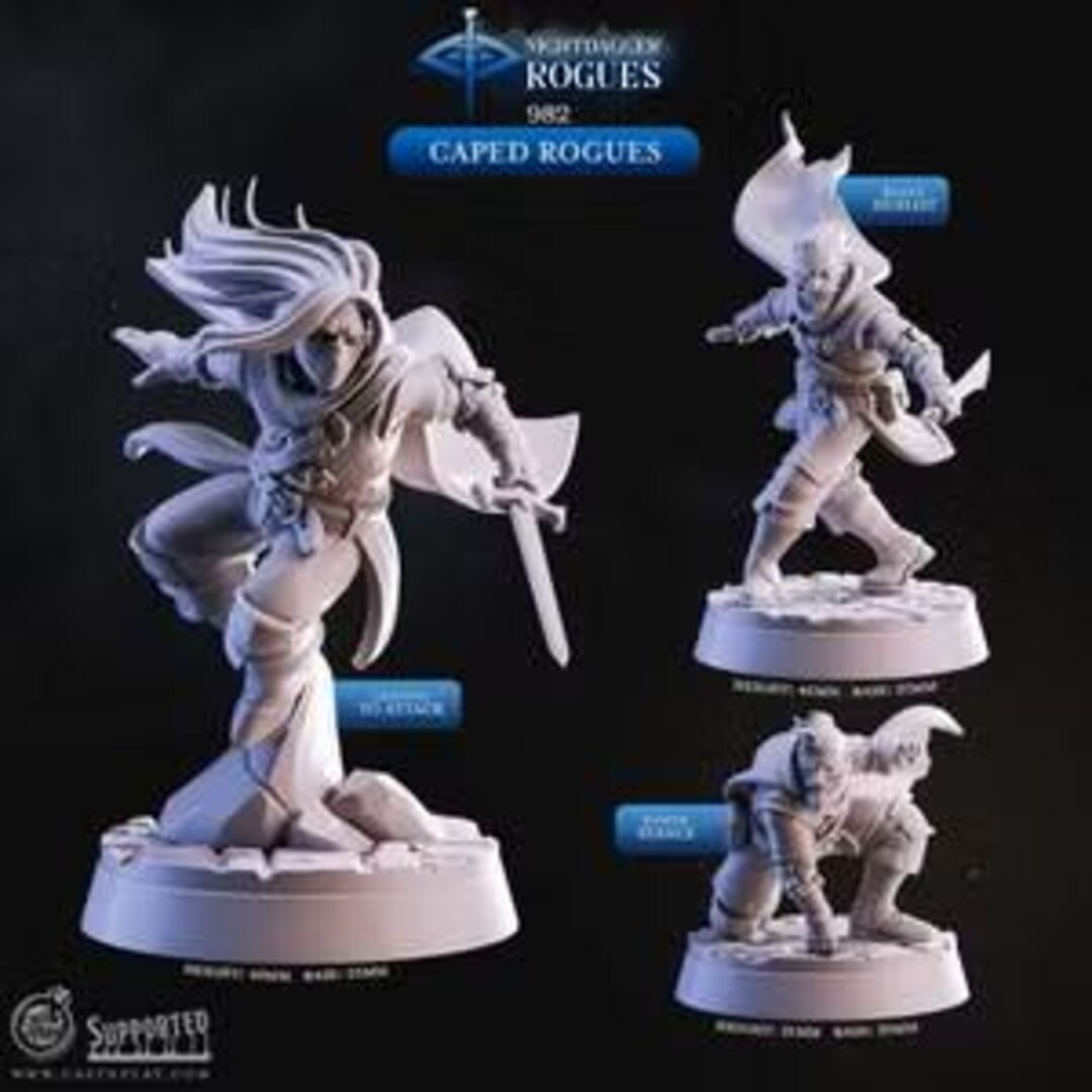 Cnp Rogue Caped Rogue | Dungeons and Dragons Characters | Tabletop Minis | CNP ...