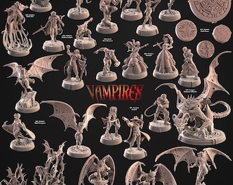Set de vampiros / Personajes de Dungeons and Dragons / Miniaturas para juegos de mesa / Miniaturas CNP
