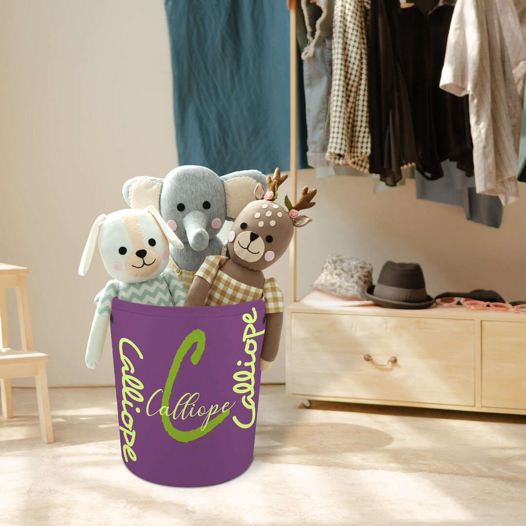 Personalized Laundry Basket Custom Laundry Hamper for Children Etsy