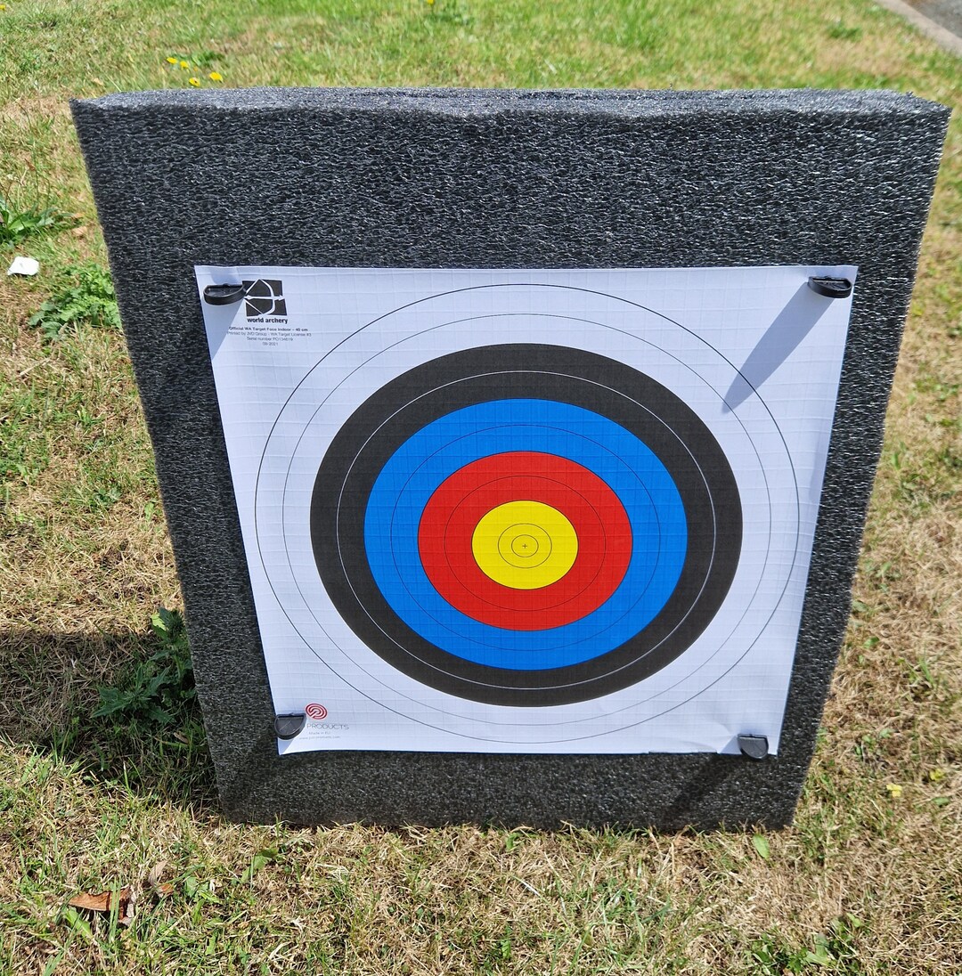 Archery Foam Target 600 X 500 X 100mm Thick. Comes With Target Face and ...
