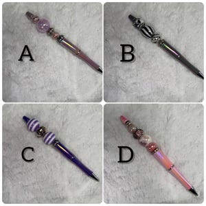 Bolígrafos de tinta negra de punta fina con cuentas, bolígrafos con cuentas, bolígrafos con cuentas, bolígrafos con cuentas, bolígrafos de tinta, bolígrafos de punta fina, bolígrafos de tinta negra, idea de regalo para cualquier ocasión