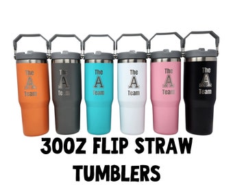  Stanley IceFlow Flip Straw Tumbler - 30 oz. - Laser Engraved  166949-30-L