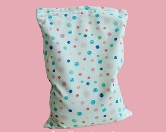 Handmade Rice Bag | Heating Pack | Cooling Pack | Reusable | Spa | Large | Polka Dot | Microwavable | Heat Pillow
