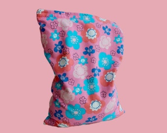 Handmade Rice Bag | Heating Pack | Cooling Pack | Reusable | Spa | Large | 90's Pink Flower | Microwavable | Heat Pillow