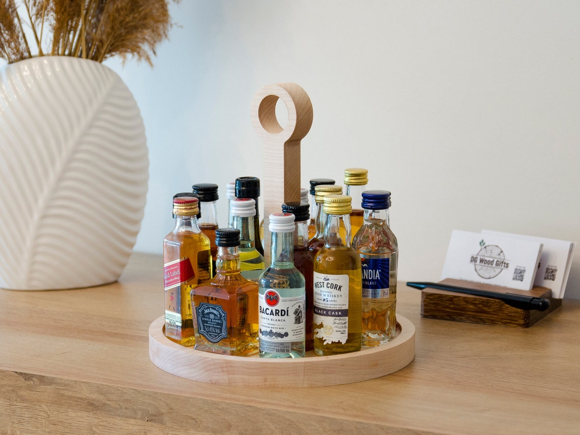 21st Birthday Mini Liquor Bottle Holder. Mini Liquor Bottle Stand. Gift