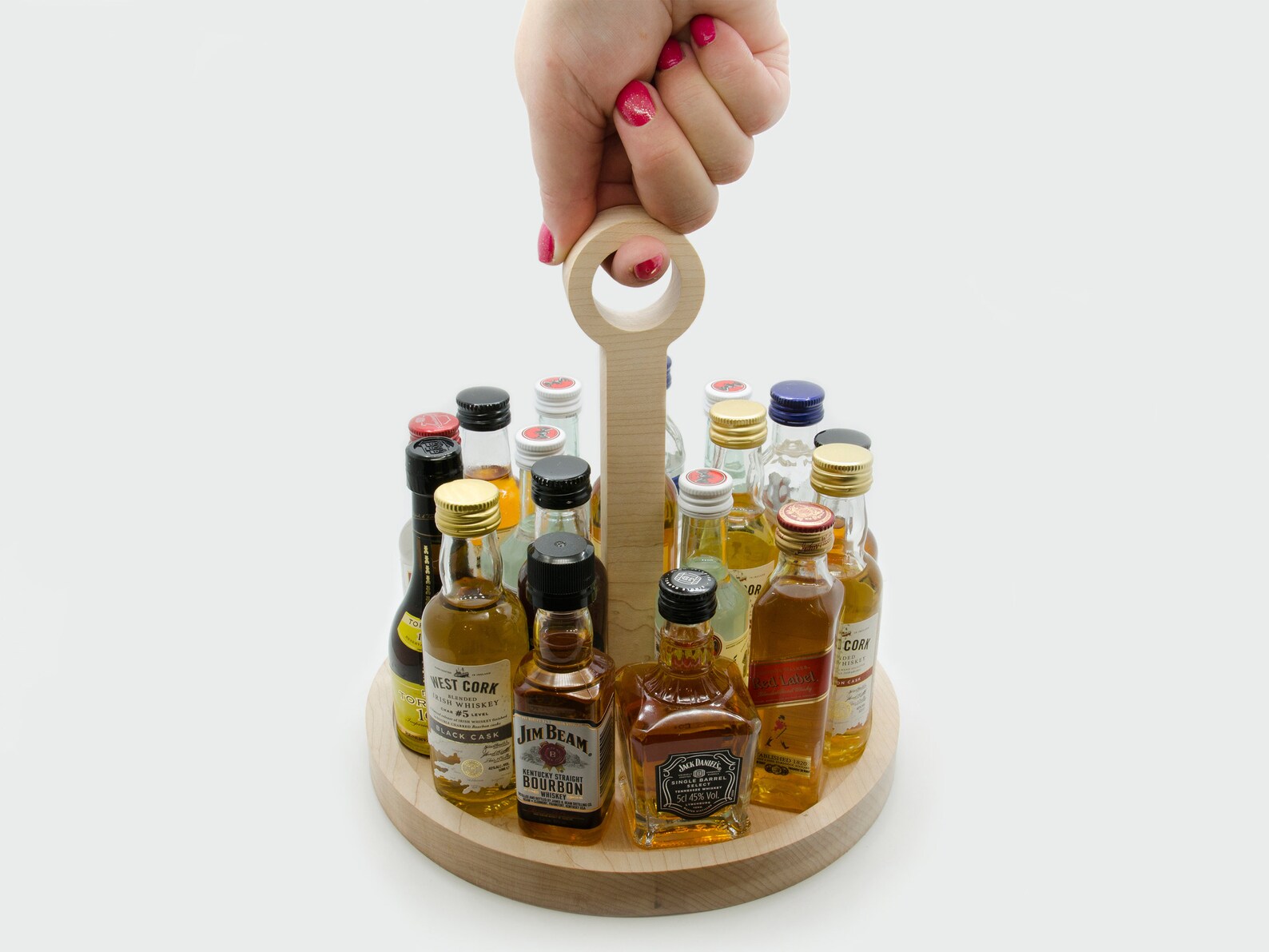 21st Birthday Mini Liquor Bottle Holder. Mini Liquor Bottle Stand. Gift
