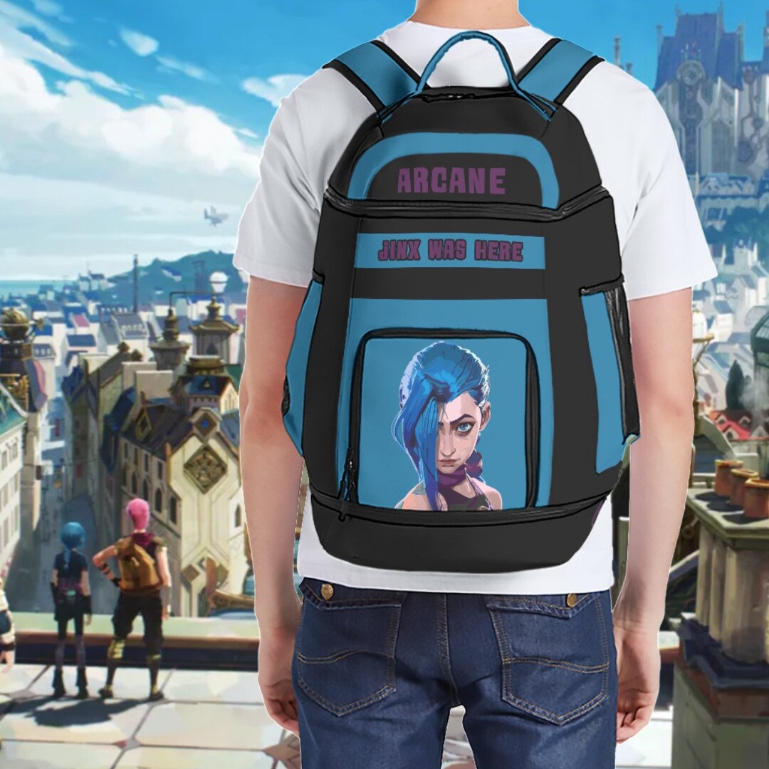 Unisex Backpack, Jinx Arcane, Multifunctional Backpack Etsy