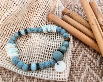 Blue beach bracelet
