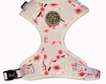 Sakura Cherry Blossom Pet Harness: Adjustable Neoprene Dog Puppy Cat Harness