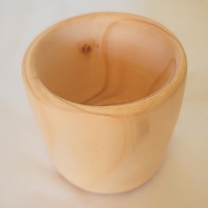 Wood Oak Mini Vase/Candle holder handmade wood turned sn:29