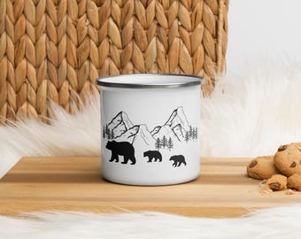 Mama Bear Enamel Mug