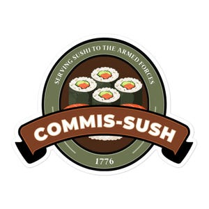 Adesivo de moral do Commissary Sushi