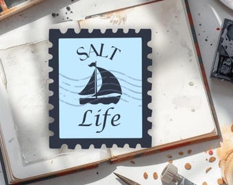 Salt Life Stamp Sticker