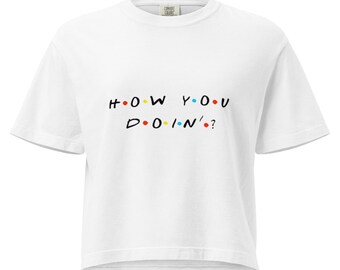 How You Doin'? Joey Tribbiani Friends Heavyweight Boxy Tee Shirt