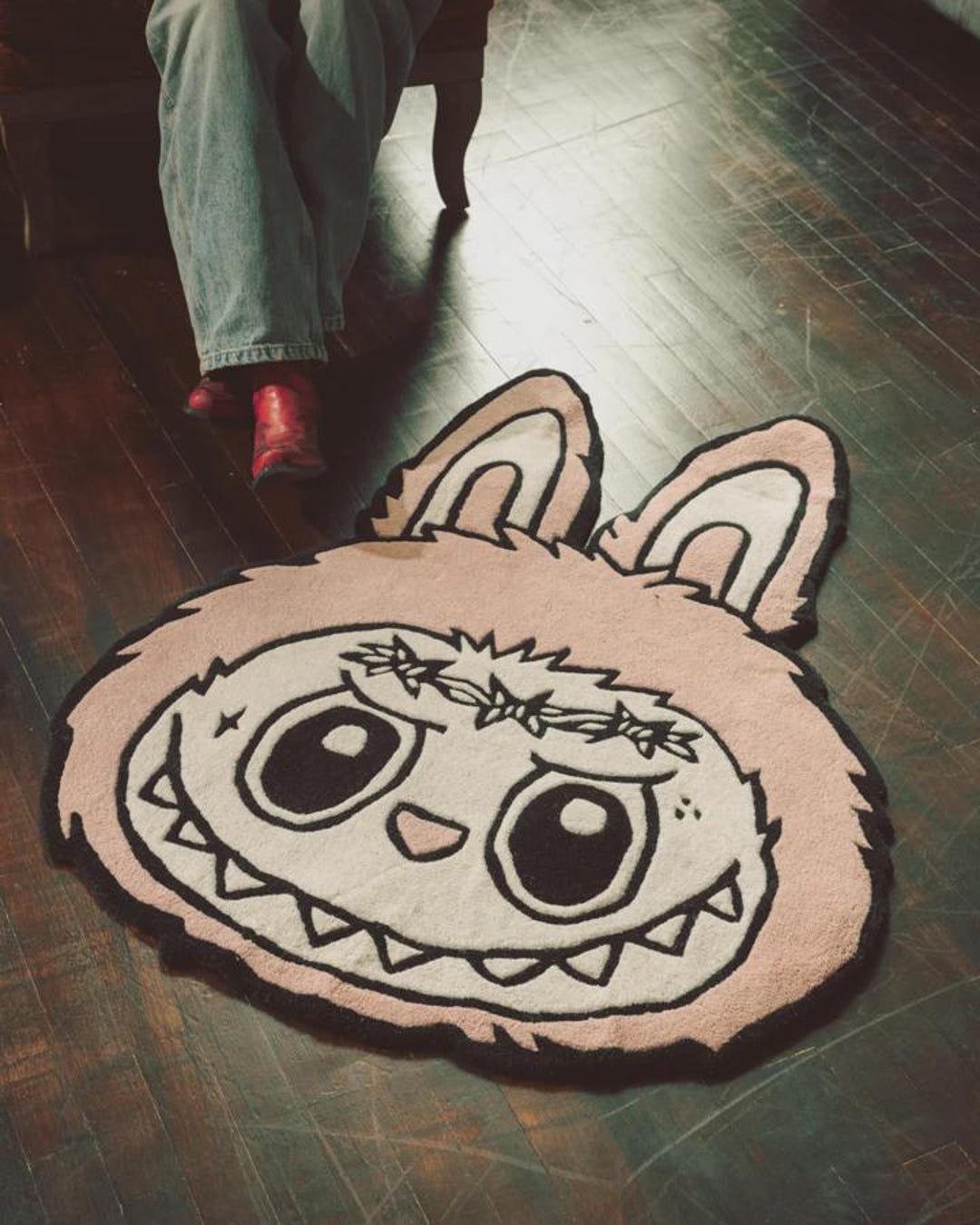 Labubu Rug Labubu Character Rug: Handmade Tufted Kids Playroom Carpet - Etsy