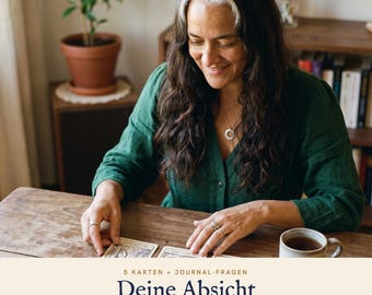 Intention Setting Tarot Reading | 5 Cards With Journal Prompts | Draw Your Own Cards | New Moon Reading | Same Hour PDF Reading