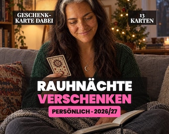 Doze Dias de Presente de Natal 2026/27 | Guia Pessoal de Tarot | Tire 13 Cartas Você Mesmo | Cartão Presente | PDF de Presente de Natal