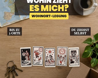 Leitura de Tarot sobre Localização | Para onde me sinto atraído(a)? | Mudar ou ficar onde estou? | Tire 5 cartas você mesmo(a) | Interpretação personalizada em PDF em 1 hora