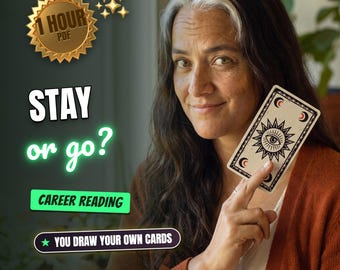 Leitura de Tarot para Carreira | Ficar ou Ir Embora? | Tire Suas Próprias Cartas | Leitura para Decisão de Emprego em PDF em até 1 Hora | Mesmo horário