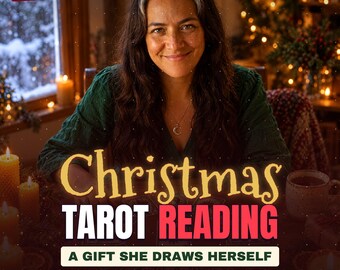 Christmas Tarot Reading Gift | Tarot Reading Gift for Her | Draw Your Own 5 Cards | Gift Card Included | Same Hour PDF Reading