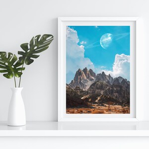 Surreal Art Collage - Planetary Landscape Collage