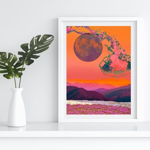 Surreal Art Collage - Jelly Fish Fields Collage