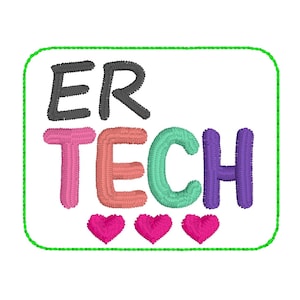 ER TECH Feltie Design Digital File For Machine Embroidery  1 Sizes