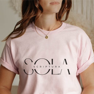 Sola Scriptura Shirt, 5, Five Solas, Grace, Christ, Faith, Scripture Alone, Soli Deo Gloria, reformed, Protestant Theology, Christian Gift