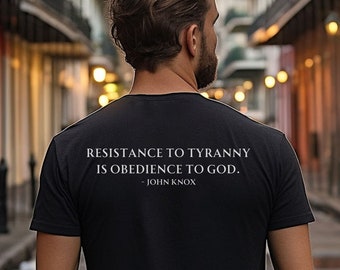 John Knox, chemise du Covenanter écossais, chemise chrétienne, Semper Reformanda, Five Solas, chemise Solas, chrétien réformé, chemise théologie
