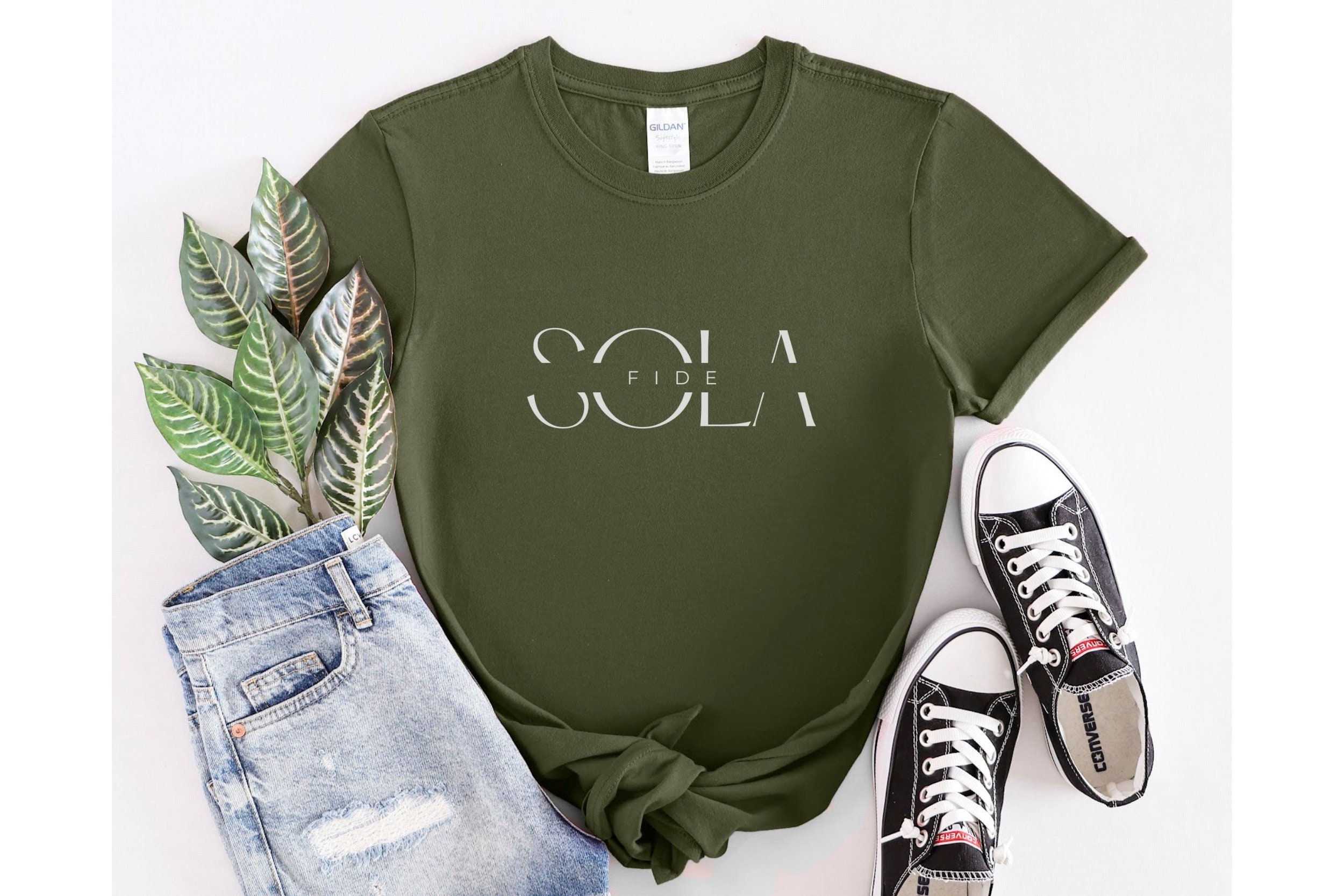Sola Fide Shirt, Fünf Solas, Gnade, 5 Solas, recycelter Christ, Semper Refanda, Immer bessern, Glaube, Christus allein, Theologie, Jesus