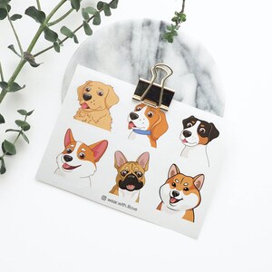 Vinyl dog themed sticker pack