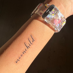 BTS temporary tattoo - bangtan - moonchild temp tat
