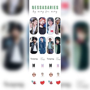 BTS V waterslide decal nails - Tae nail art - K-pop nails - Bts Taehyung - bangtan nails - concert nails