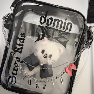 Stray kids stadium clear bag - Skz bag chain keychain - dominate tour - stay skzoo concert - kpop concert purse - bag decor - stray kidz