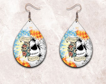 Teardrop Earring Png, Sorta Sweet Sorta Spooky Png, Earring Png Sublimation, Halloween Png, Digital File