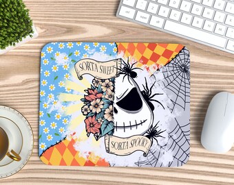 Mouse Pad Png, Sorta Sweet Sorta Spooky Png, Halloween Sublimation Mouse Pad Png, Digital Download