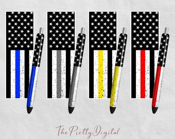 Heroes Pen Wrap PNG, Pen Wraps Waterslide, Thin Line Sublimation Pen Wrap