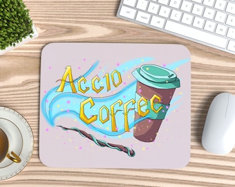 Mouse Pad Png, Wizarding Coffee Lover Png, Sublimation Mouse Pad Png, Digital Download