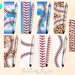 Baseball Pen Wrap Bundle, Wraps Waterslide Pen Wraps