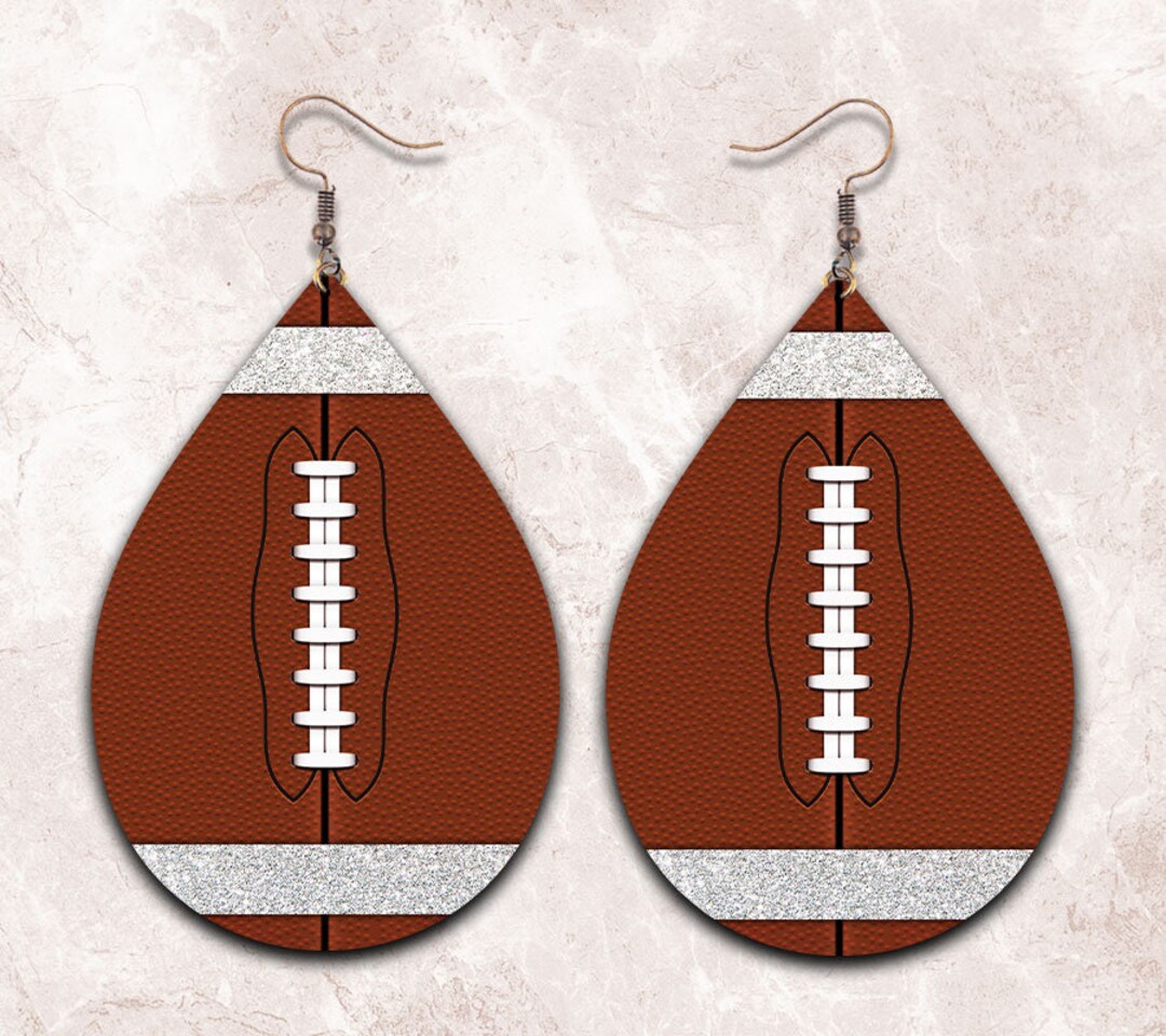 American Football Earring Png Sublimation File Designs Template