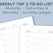To Do List Printable, Weekly to Do List Template, Printable Daily to Do ...