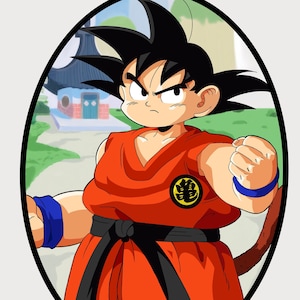 Kid Goku digital drawing(from paper to iPad)