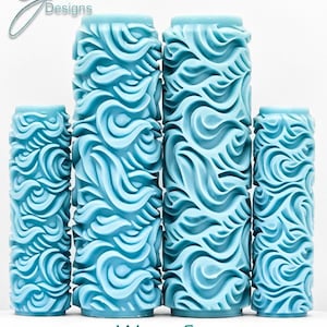 Rodillo texturizador con impresión profunda de mar ondulado