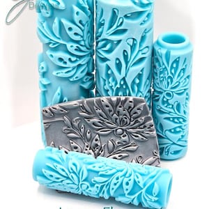 Large Flowers Deep Impression Texture Roller