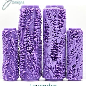 Lavender Floral Collection Ultra Deep Texture Roller